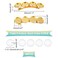 UNICRAFTALE Hair Barrettes Settings - 20Pcs 5 Colors Brass Blank Metall Hair Clips with Glass Cabochons for DIY Resin Barrettes and Women's Headwear Accessories