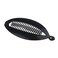 6Pcs Black Plastic Fish Shape Banana Hair Clip Hair Comb - French Fashion Ponytail Shark Clip Hair Clincher Hairgrip DIY Hair Accessories for Women (Length 5.5inch)