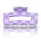 AEGYPIUS Checkered Claw Clip, 3.1 x 1.7 Inches Checkered Hair Clip Purple Claw Clip, Checkered Claw Clips Purple Claw Clips Checkered Hair Claw Clips Chunks Hair Clip Checkered Hair Clips for Women