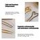 2-Pack Gold Metal U-Shaped Heart Hair Sticks, Hairpins, and Elegant Hair Accessories for Women and Girls