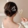 2-Pack Gold Metal U-Shaped Heart Hair Sticks, Hairpins, and Elegant Hair Accessories for Women and Girls
