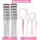 Hair Tinsel Pack of 12 Pcs Clip in Hair Tinsel 19.6Inch Glitter Tinsel Hair Extensions Shiny Sparkly Fairy Hair Tinsel Kit Dazzle Hair Accessories for Women Girls Kids (Silver)