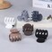 6 Pcs Hair Clips Small Claw Clips for Thin Hair Medium Matte Non-slip Hair Accessories for Women and Girls (Brown Grey)