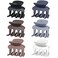6 Pcs Hair Clips Small Claw Clips for Thin Hair Medium Matte Non-slip Hair Accessories for Women and Girls (Brown Grey)