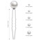 48 Pieces Wedding Pearl Hair Pins Bridal Pearl Bobby Pins Clips for Hair U Shape Rhinestone Accessories Barrette for Brides Bridesmaid Girl Women 5 Sizes(Silver)