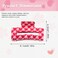 AIUPUOC Valentine's Day Heart Hair Clips for Women - Pink, 1 Count (Pack of 1)