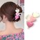 Valentine Heart Hair Styling Accessories: Large Matte Pink Hair Claw Clips, French Barrette for Women and Girls, Non-Slip Hairpins for Thick Hair (1pc)