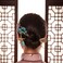 Honbay Chinese Style Retro Tassel Blue Butterfly Hair Stick Hair Chopsticks Hairpin Chignon Pin