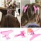 Hair Clips for Styling Sectioning 12 Pack Pink White Hot Pink Butterfly Clamps Hair Claw Clips Pro Salon Hair Clips for Styling, Sectioning, Cutting and Coloring