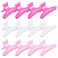 Hair Clips for Styling Sectioning 12 Pack Pink White Hot Pink Butterfly Clamps Hair Claw Clips Pro Salon Hair Clips for Styling, Sectioning, Cutting and Coloring