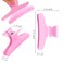 Hair Clips for Styling and Sectioning - 12 Pack Pink Butterfly Clamps for Hair Conditioning, Blow Drying, Cutting, Coloring