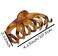 VinBee 2 Pack Large Hair Clips Matte Strong Hold Hair Claw Clip For Women Thick Hairs and Thin Hairs 4.13 Inch (Black+Amber）