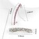 VinBee Crystal Hair Barrettes For Women, Hair Clips Fashion Rhinestone HairPins Bobby Pins For Women And Girls Gift-7 Colors