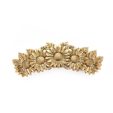 Kkjoy Mental Celtic Knot Protection Hair Barrettes Flower Hair Clip Gift for Women Girls Antique Silver