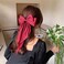 Red Hair Bows for Women Girls Big Silky Satin Bow Hair Clip Hair Ribbons Long Tail Hair Accessories