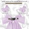 Purple Hair Bows for Women Girls Big Silky Satin Bow Hair Clip Hair Ribbons Long Tail Hair Accessories