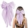 Purple Hair Bows for Women Girls Big Silky Satin Bow Hair Clip Hair Ribbons Long Tail Hair Accessories