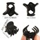 48pcs Mini Hair Claw Clips for Women Girls, Small Tiny Hair Clips Claws Little Plastic Jaw Clamps Clips with Transparent Box (Matte Black)