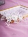 Bride Wedding Hair Comb Flower Women Side Hair Clips Wedding Accessories for Brides and Girls(Off White)