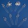 8 Pieces Wedding Hair Pins for Bridal Silver Rhinestone Wedding Hair Accessories for Brides Bridesmaids Women Girls