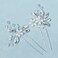 8 Pieces Wedding Hair Pins for Bridal Silver Rhinestone Wedding Hair Accessories for Brides Bridesmaids Women Girls