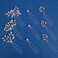 9 Pieces Bride Wedding Hair Pins Bridal Hair Accessories Set Jewelry Bridesmaids Silver HairPiece for Women and Girls