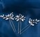 9 Pieces Bride Wedding Hair Pins Bridal Hair Accessories Set Jewelry Bridesmaids Silver HairPiece for Women and Girls