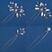 9 Pieces Bride Wedding Hair Pins Bridal Hair Accessories Set Jewelry Bridesmaids Silver HairPiece for Women and Girls