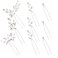 9 Pieces Bride Wedding Hair Pins Bridal Hair Accessories Set Jewelry Bridesmaids Silver HairPiece for Women and Girls