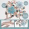 Beavorty Japanese Accessories Metal Hair Clips Earrings for Wedding Hair Styling Pin for Women Chinese Hairpin Handmade Hair Pin Steamed Stuffed Bun Hair Fork Clockwork Dense Blue Miss Opal