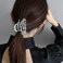 Silver Metal Skull Hair Claw Clips with Ghost Hand Design - Thick Hair Barrettes and Clamps for Women, Cosplay Party Halloween Decorations, 1PCS