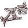 Large Metal Claw Clips for Thick and Long Hair, Butterfly Hair Styling Accessories, Hair Clamps for Women (Dark Coffee)