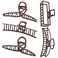 Large Metal Claw Clips for Thick and Long Hair, Butterfly Hair Styling Accessories, Hair Clamps for Women (Dark Coffee)