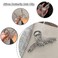 Hair Clip, Elegant Cat Eye Stone Butterfly Design, Metal Sliver Grip Clip for Thick or Thin Hair, Hair Accessories for Women Girls