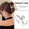 Hair Clip, Elegant Cat Eye Stone Butterfly Design, Metal Sliver Grip Clip for Thick or Thin Hair, Hair Accessories for Women Girls