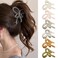 Butterfly Hair Clips for Women Girls,Hair Bows Claw Clips Jelly Butterfly Clips Nonslip Bow Clips Coquette Hair Styling Accessories,6PCS