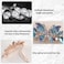 4Pcs Sparkling Rhinestone Hair Barrettes,Flower Pearl Crystal Hair Clip Butterfly Rhinestone Spring Hair Barrette Clip Alloy Press Button Ponytail Braid Plate Hair Barrettes For Women Accessories