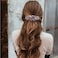 4Pcs Sparkling Rhinestone Hair Barrettes,Flower Pearl Crystal Hair Clip Butterfly Rhinestone Spring Hair Barrette Clip Alloy Press Button Ponytail Braid Plate Hair Barrettes For Women Accessories