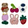 6 Pack Colorful and Cute Hair Clips, Bear/Cherry/Astronaut/Flower/Bunny/Strawberry, Handmade Accessories Barrettes, Metal Snap Hair Clips for Girls Kids Teens