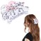 Cat Hair Claw Clip Acetate Strong Grip Hair Jaw Clip 3.35 Inch Cute Animal Hair Clip Clamp for Women Girls,Gray&amp;White