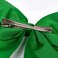 Tobeffect Hair Clip - 8 Inch Green Hair Bow - Cheerleading Bows for Girls, Women, Cheerleaders Grosgrain Material - Perfect for Hair Securing, Festivals, Birthdays, Weddings, School