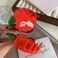 Red Apple Hair Clip,Acetate Claw Clips,Hair Clips for Women