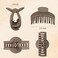DEEKA 4 PCS 2.5 Inch Hair Claw Clips Double Row Teeth Matte Hair Jaw Clips Hair Barrettes Thick Medium Thin Hair Clips for Women (Beige,Brown,Black)