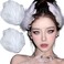 2 Pcs White Ostrich Feather Pearl Hair Clip Swan Feather Faux Hair Pins Ballet Style Accessories for Women Bride Wedding Engagement Performance Headpiece