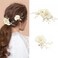 Handmade Beaded Bridal Hair Accessories - Floral Hair Clips and Combs for Women