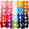 C&Eacute;LLOT 40 PCS 4.5 Inch Hair Bows for Girls Grosgrain Ribbon Boutique Hair Bow Alligator Clips Hair Accessories for Baby Girls Toddlers Kids in Pairs