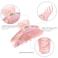 4Pcs Large Acrylic Hair Claw Clips - Strong Hold Thick Hair Banana Barrettes for Women Girls (Hair Clips, Banana(gray/champagne/green/pink))
