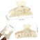 4Pcs Large Acrylic Hair Claw Clips - Strong Hold Thick Hair Banana Barrettes for Women Girls (Hair Clips, Banana(gray/champagne/green/pink))