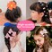 Hair Accessories Set for Girls: Jewelry Box, Hair Clips, Barrettes, Ties, Bows - Teen Girl Gift for Ages 4-12 (Pink)