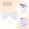 2Pcs Pearl Hair Bows for Girls, White Pearl Hair Bow Clips, Wedding Hair Accessories for Baby Infants Toddlers Kids